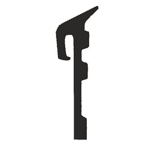 Originalabbildung der schwarzen Fensterbankdichtung SD 4000 aus EPDM